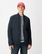 Blouson marine parementure et capuche amovibles Homme-2