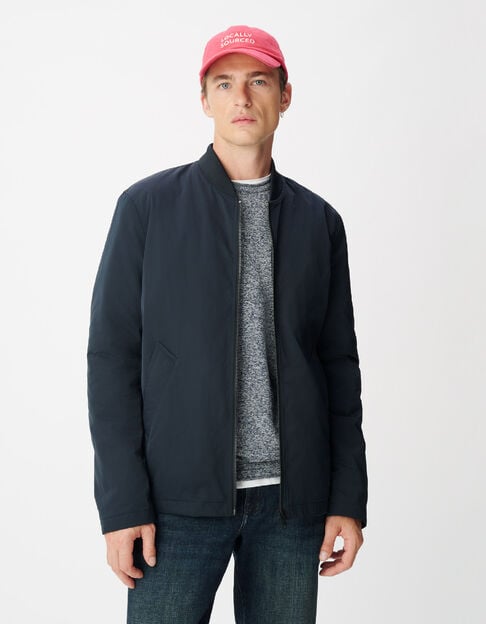 Blouson marine parementure et capuche amovibles Homme - IKKS