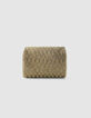 Sac à main doré brodé perles fille-4