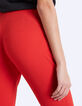 Women’s loose red crêpe 7/8 trousers-6