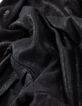 Schwarzes Damen-T-Shirt aus irisierendem Leinen-9
