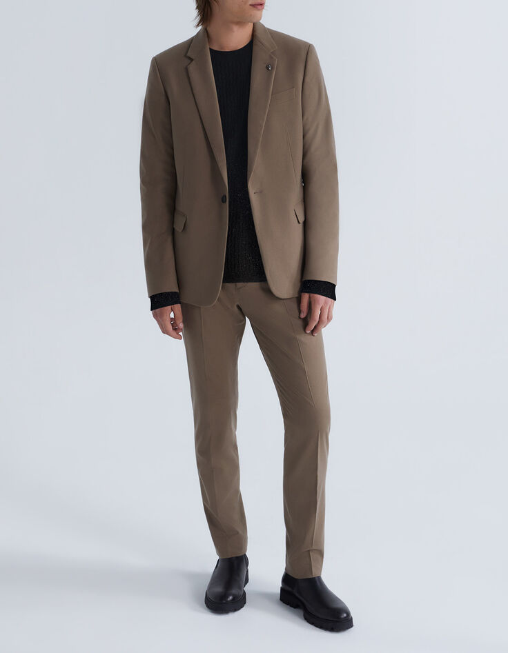 Pantalones de traje capuchino Manteco® Pure Edition hombre-1