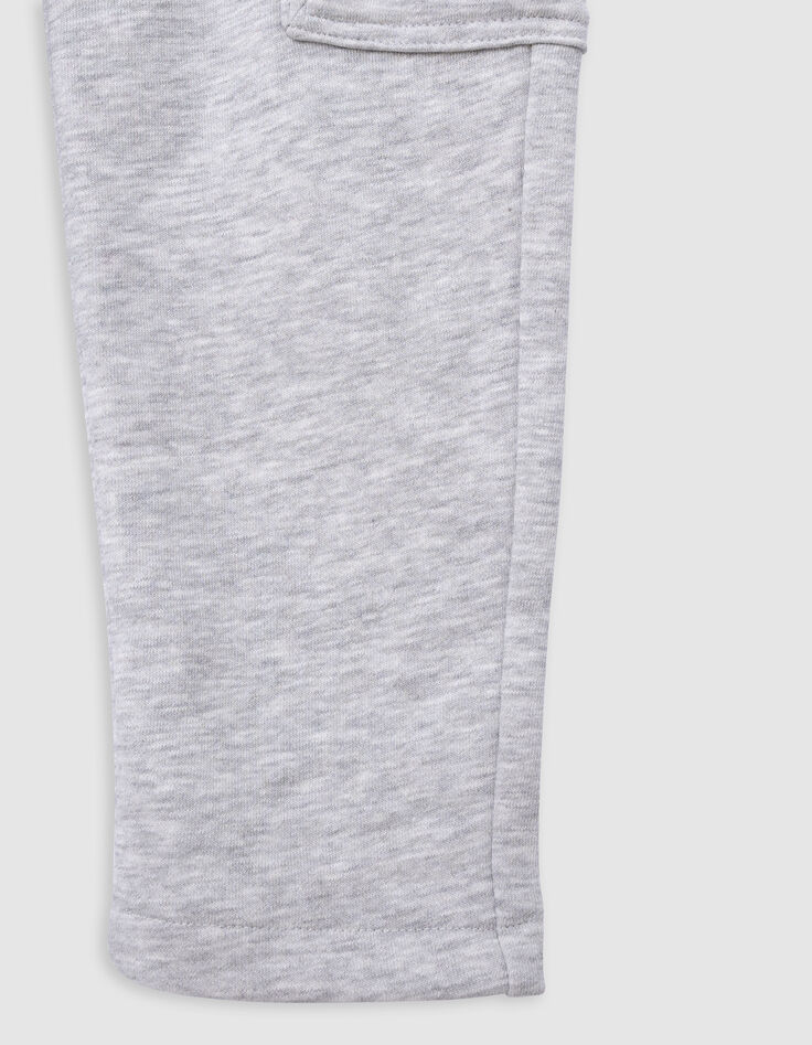 Jogging BATTLE gris ceinture contrastée garçon-5