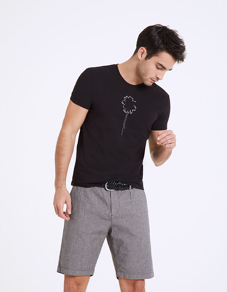 Camiseta negra dibujo palmera Hombre-6 Camiseta negra dibujo palmera Hombre-6