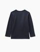Navy T-shirt Essentials biokatoen jongens-3