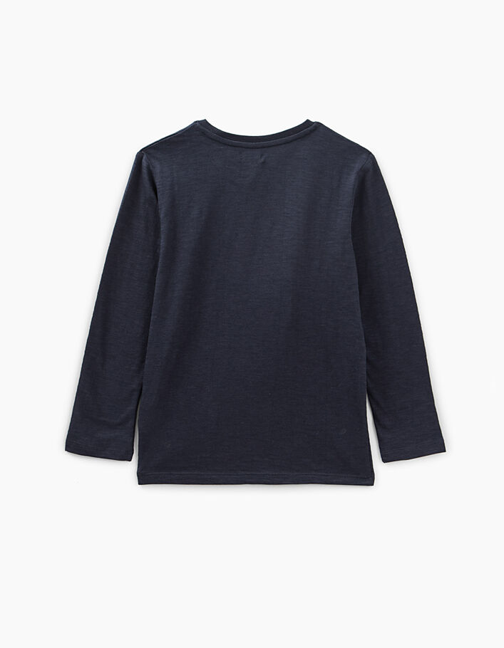 Marineblaues Jungenshirt Essentiels aus Biobaumwolle - IKKS