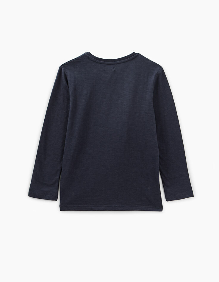 Navy T-shirt Essentials biokatoen jongens-3