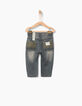 Baby boys' grey jeans -2