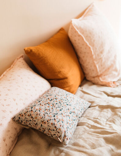 GABRIELLE PARIS pink organic cotton gauze cushion - IKKS