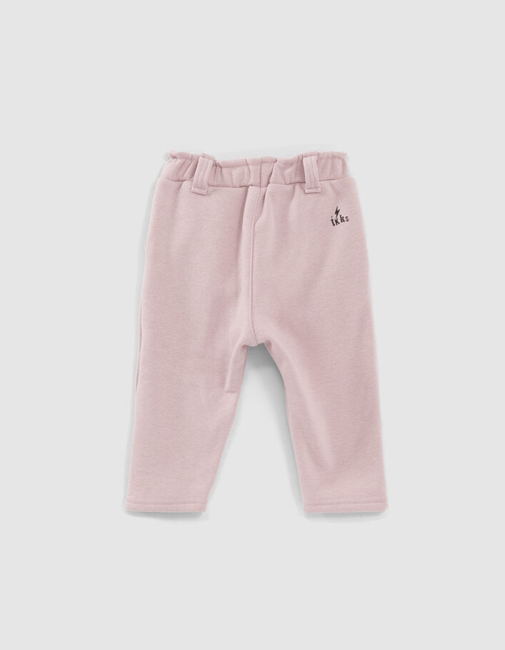 Jogging rosa empolvado con cintura estampada bebé niña - IKKS