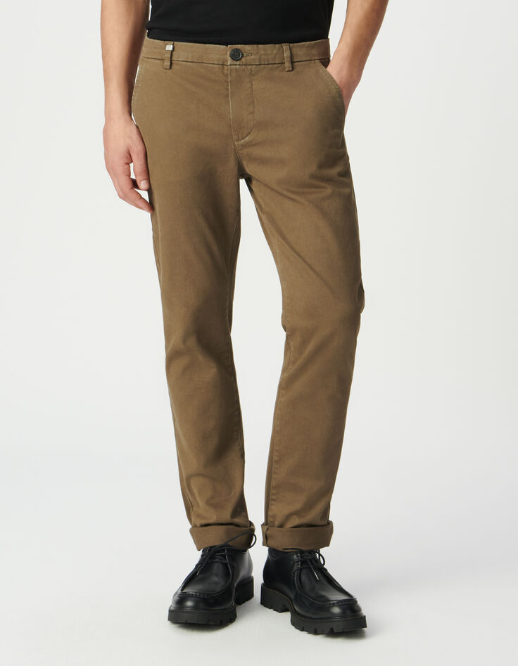 Slim-Herrenchinohose, dunkelbeige-2 Slim-Herrenchinohose, dunkelbeige-2