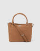 Roestbruine leren shopper The Artist Dames-1