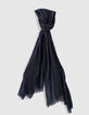 Fular azul marino relieve Hombre-1