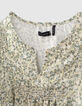 Cremewei&szlig;e M&auml;dchenbluse aus Ecovero&reg; mit Blumenprint -2