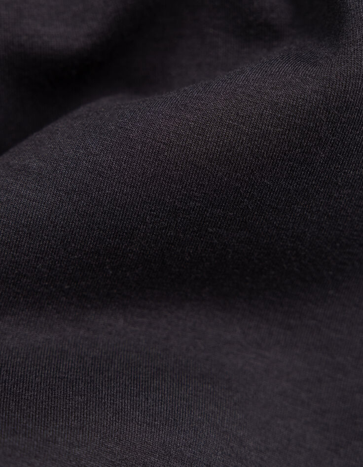 Ch&aacute;ndal bimaterial negro con bolsillos para ni&ntilde;os-8