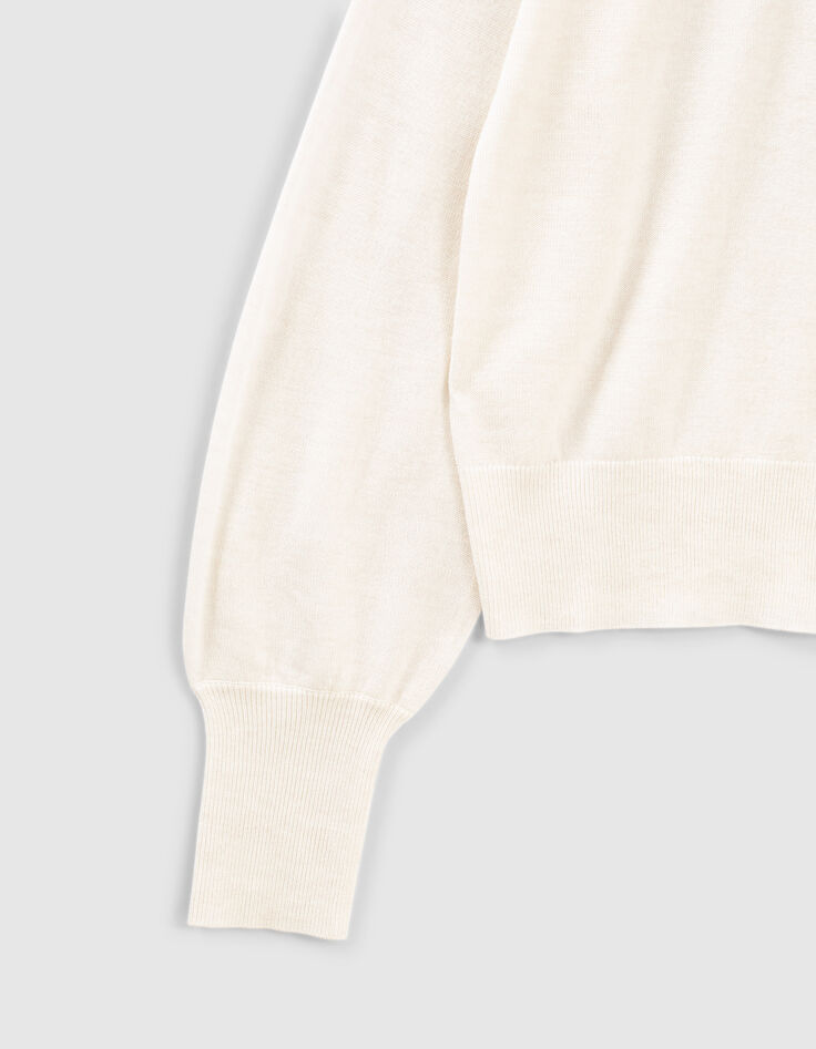 Witte trui vleermuismouwen doodshoofd dames-3