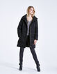 Schwarze Damensteppjacke-7