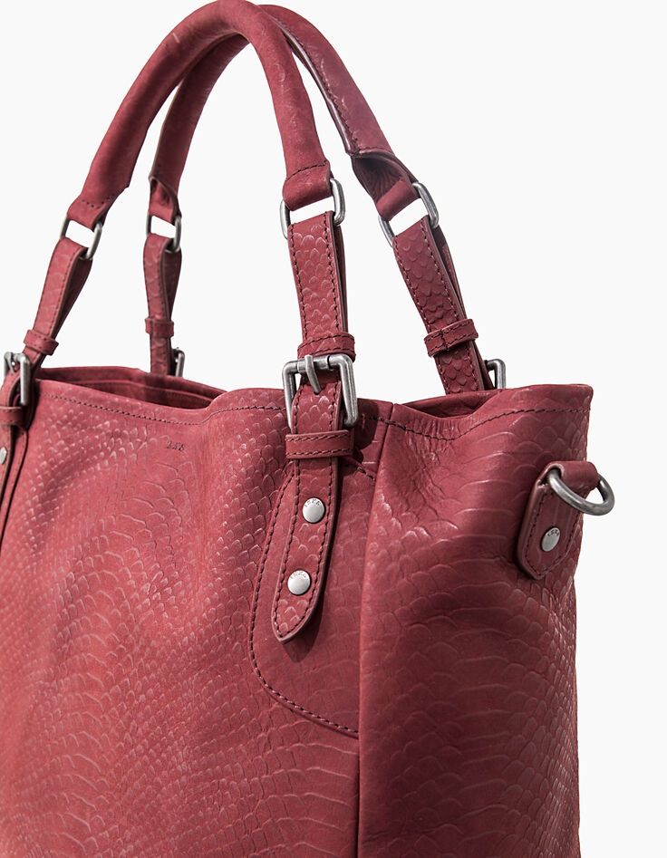 Women's The Artist reptile-look calfskin tote bag-2