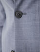 Indigoblauwe blazer ruitenmotief TRAVEL SUIT Heren-5