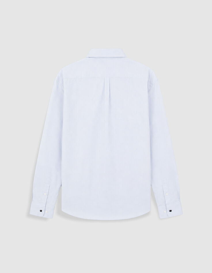 Chemise regular bleu ciel poche plaqu&eacute;e Homme-7