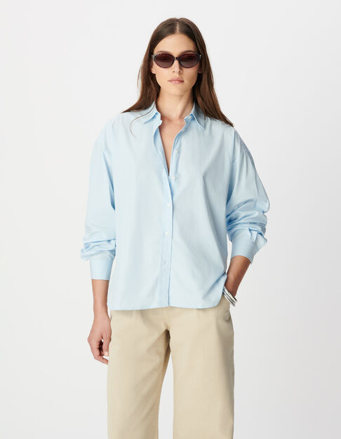 Women's Sky Blue Long-Sleeve Shirt - IKKS