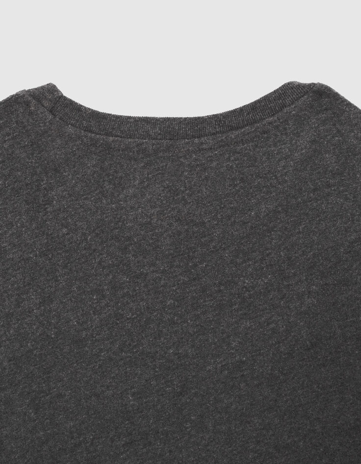 Anthrazitgraues Jungenshirt mit Paillettenlogo-5