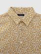 Boys' yellow shirt with floral Liberty® fabric-2