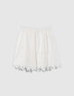 Gebroken witte rok broderie anglaise meisjes-1