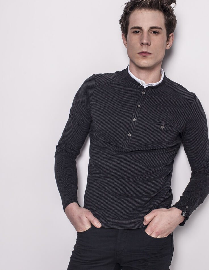 Streifen-Poloshirt-1