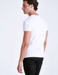 Tee-shirt blanc dessin squelette Homme-4