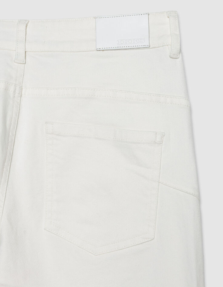 7/8 hohe Taille wei&szlig;e schmale Jeans Nina Damen-8
