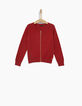 Cardigan rouge fille-1