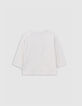 Beige visueel t-shirt hartjes-panthers baby meisje-3