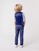 Gilet de costume cérémonie marine garçon-2