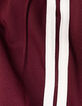 Pantalon de jogging bordeaux rayures blanches fille-6