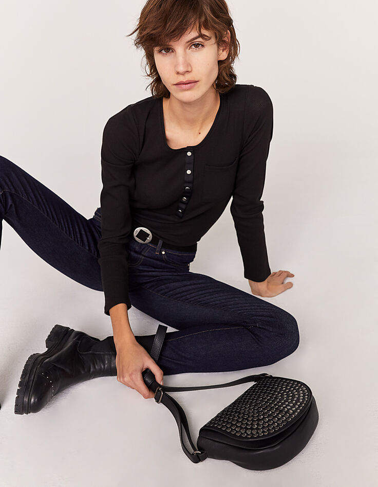 The Rock Small Waiter women’s all-over stud saddle bag-5