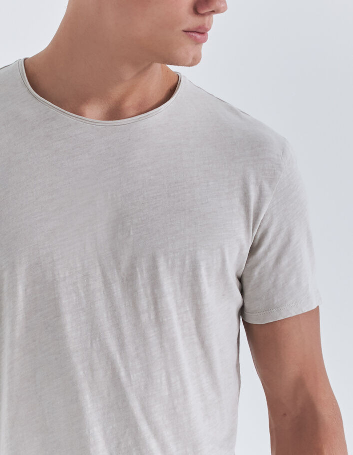 Betongraues Herren-T-Shirt L'Essentiel mit Rundhalsausschnitt-3