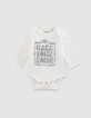Milk body met boodschap en skull biokatoen baby’s-1