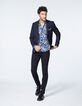 Indigoblaues Herren SLIM-Hemd mit Liberty®-Blumenprint-6