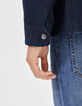 Caban indigo jacquard pois Homme-4