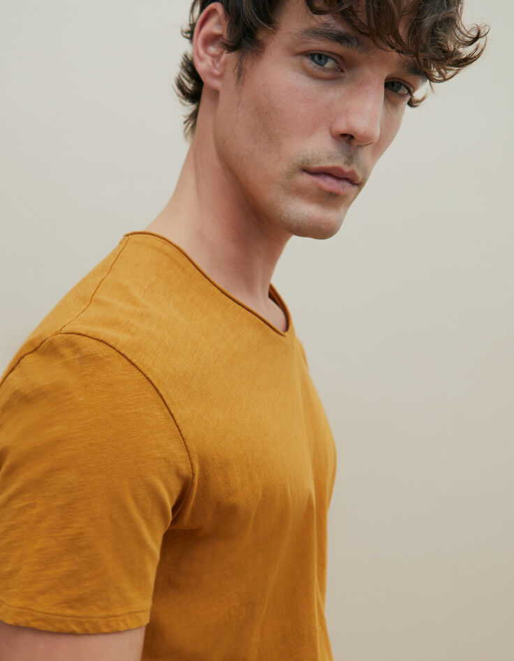 Tee-shirt L'Essentiel &eacute;pice col V Homme-4