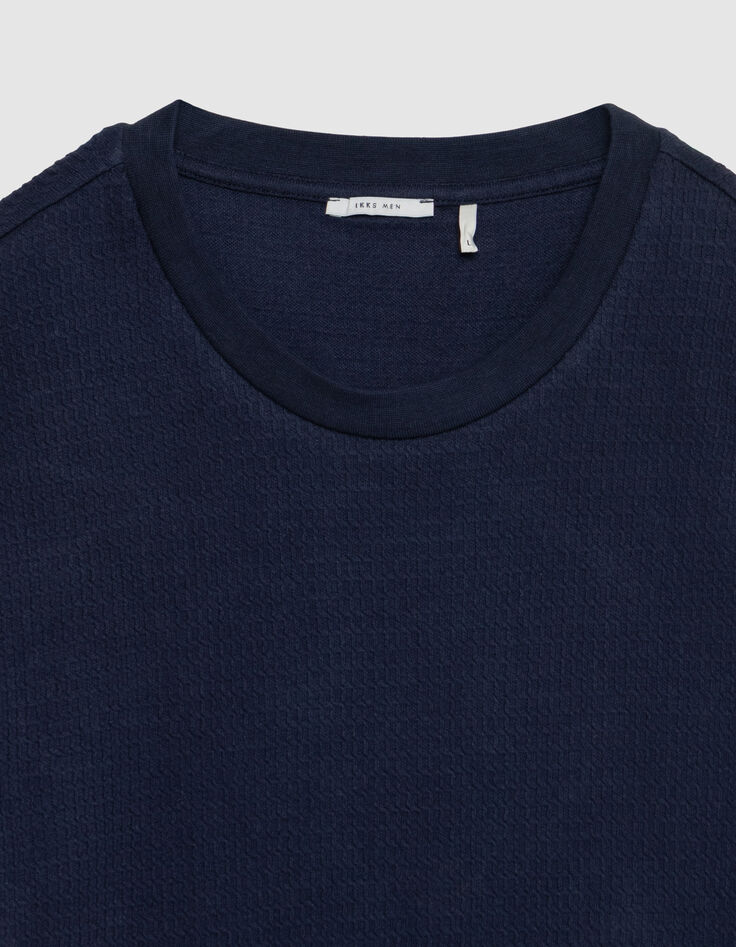 Marine T-Shirt Bio-Baumwolle mit Relief-7