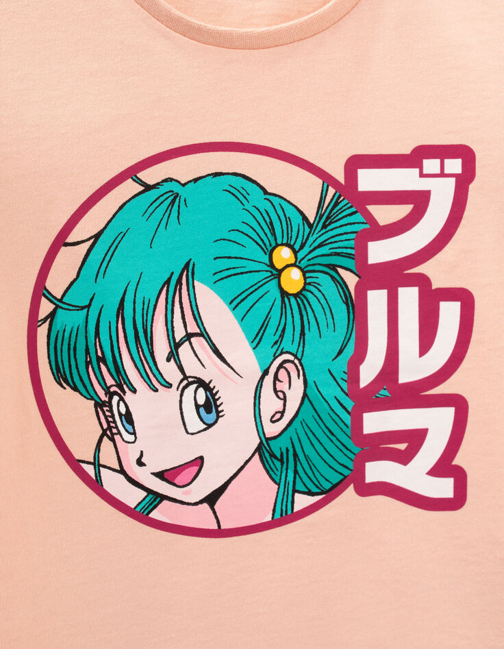 T-shirt DRAGON BALL rose visuel Bulma phosphorescent fille-5