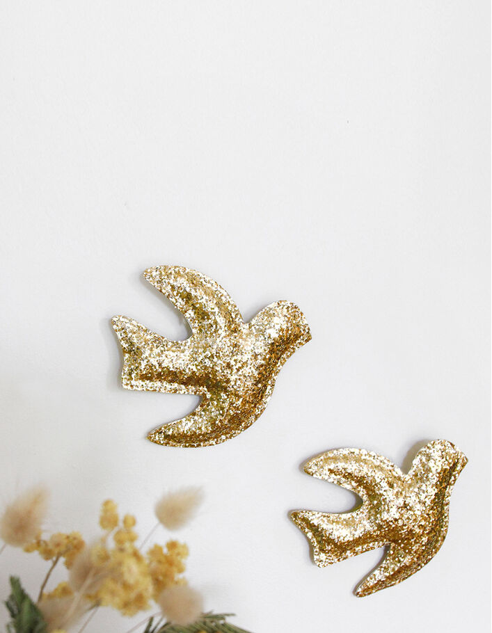 Zwaluw in gouden glitterstof BARNABE AIME LE CAFE - IKKS