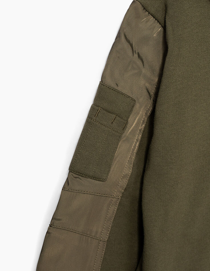 Boys’ khaki ARTY ARMY cardigan -6