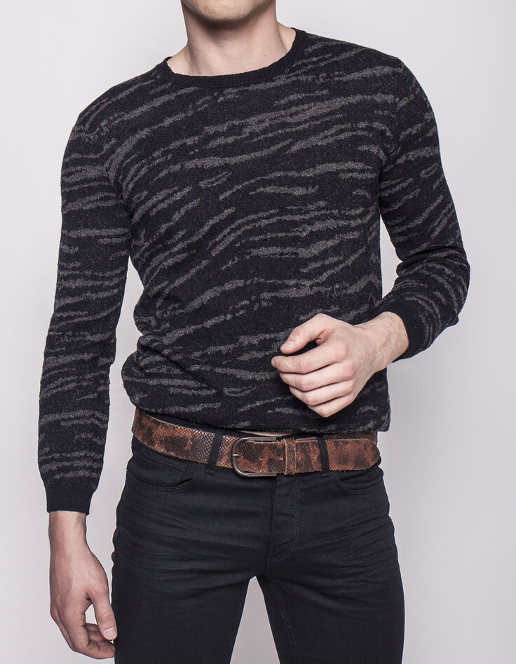 Pull jacquard homme-1