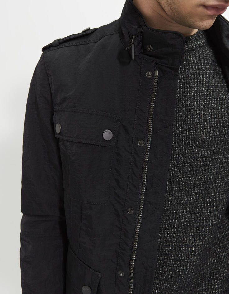 Parka noire pour homme-2