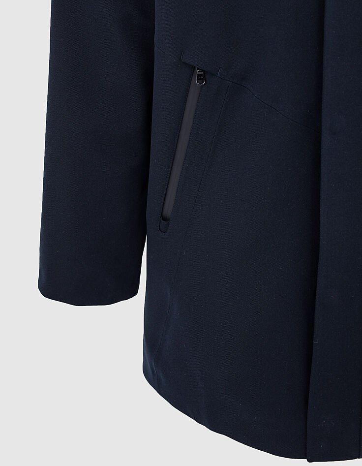 Parka marine en tricotine WATERPROOF Homme-3