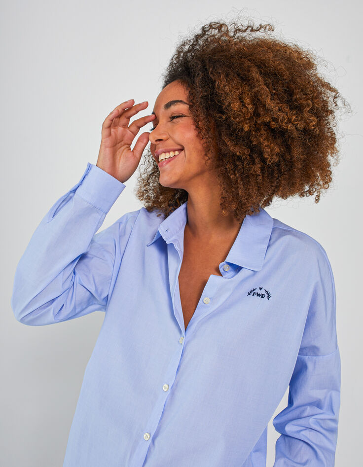 I.Code blue shirt with embroidery on chest-5 I.Code blue shirt with embroidery on chest-5