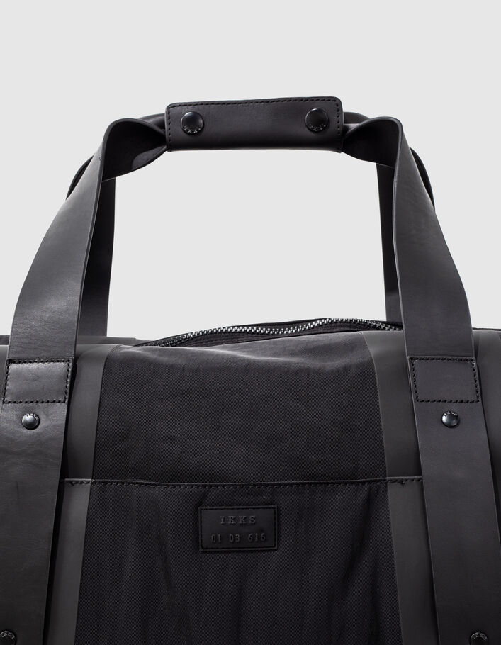 Men’s black nylon weekend bag-2